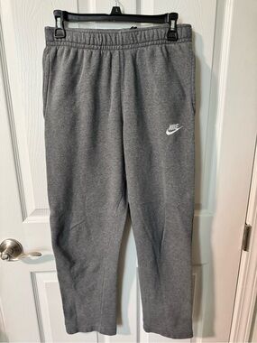 Nike Gray Kids Sweatpants with White Logo